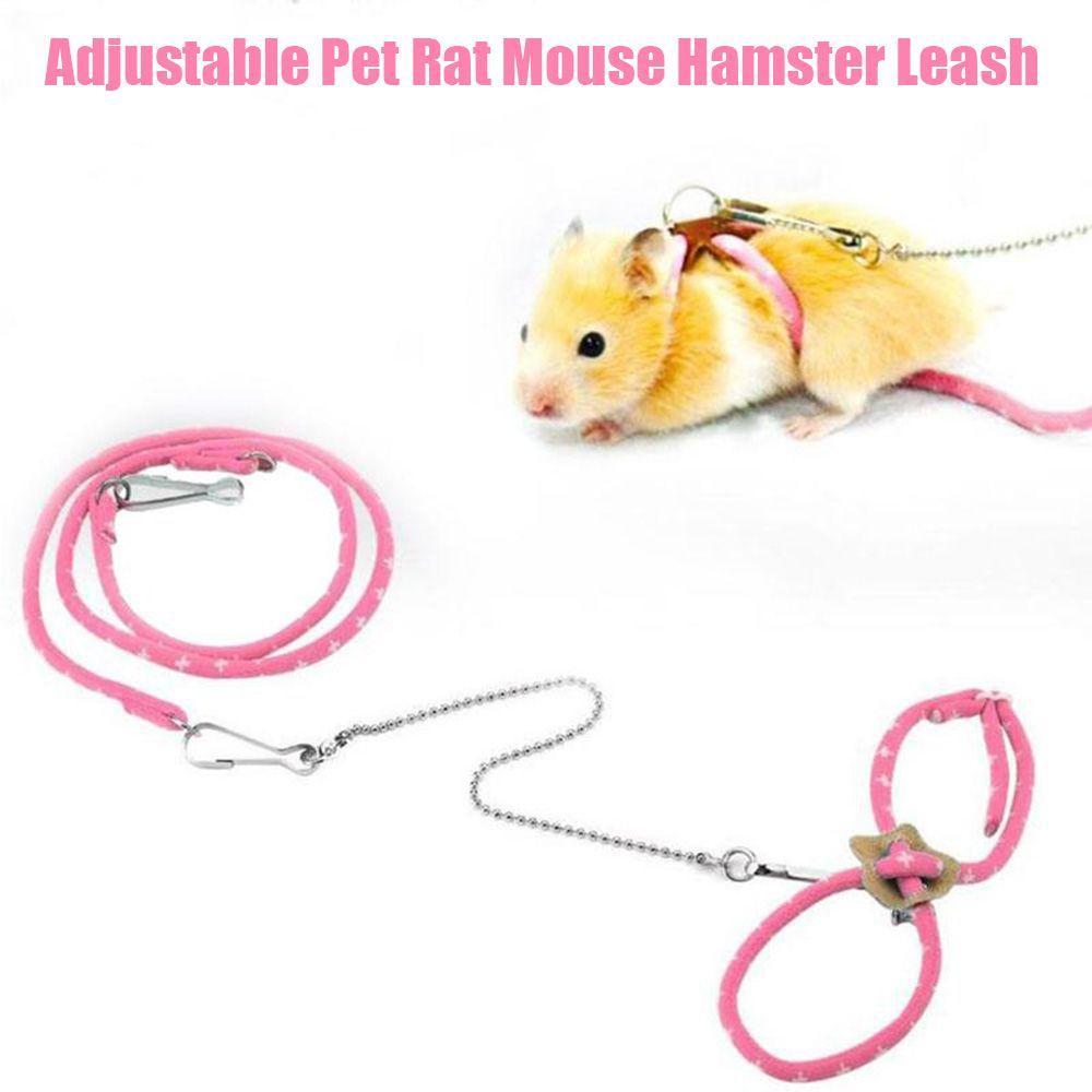 Trela De Hamster Pequena Para Rato Esquilo Chinchila Adorável Corda De Náilon Bonito Gerbil Mouse Colete