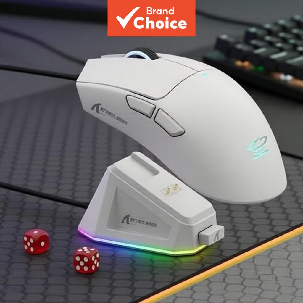 Mouse Gamer Sem Fio ATTACK SHARK X11 com Dock de Carregamento Magnético, Sensor PixArt PAW3311, Tri-Modo