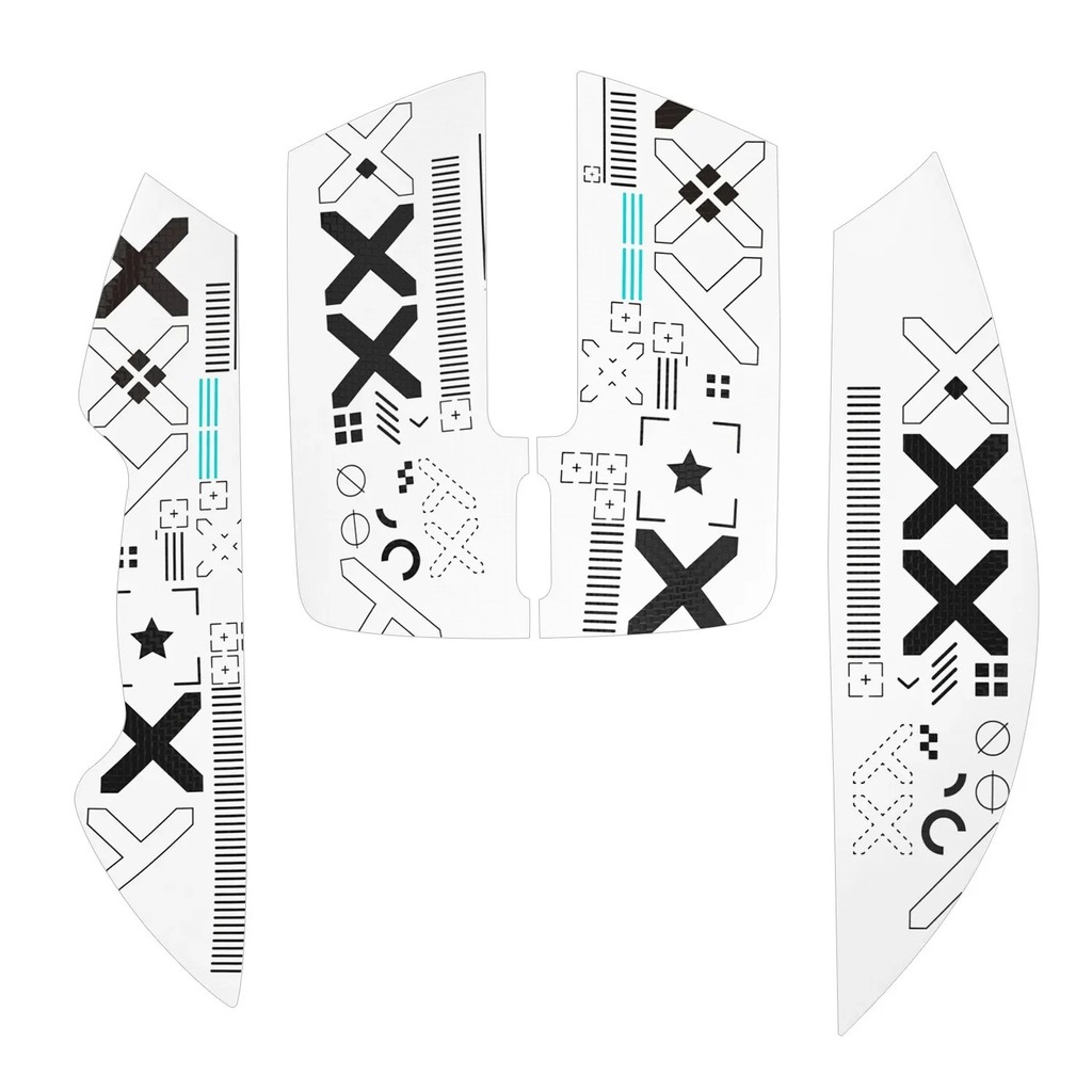 Adesivos Grip Tape Antiderrapantes p/ Mouse Attack Shark X11 Branco
