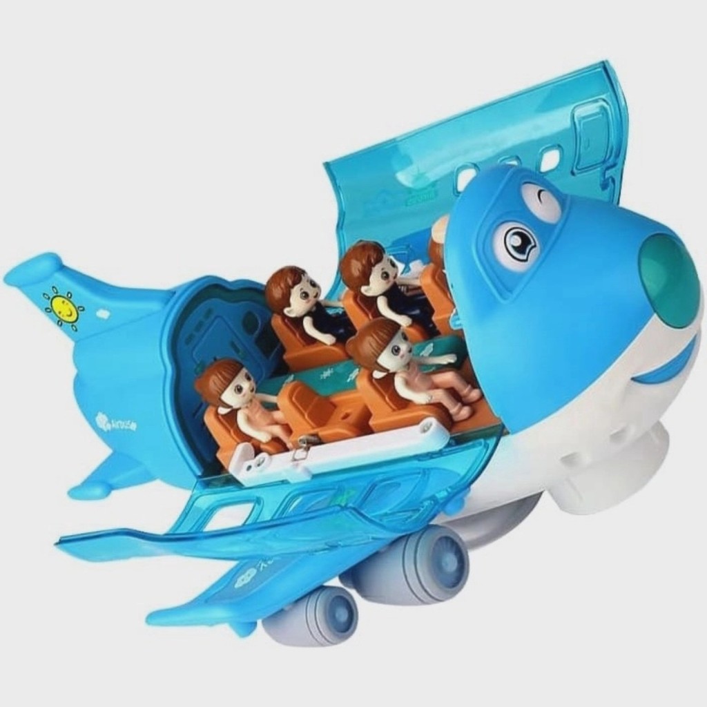 Brinquedo Educativo Masculino Avião Azul Infantil Musical Com Acessórios Entrega Rápida Seguro Para Seu Filho