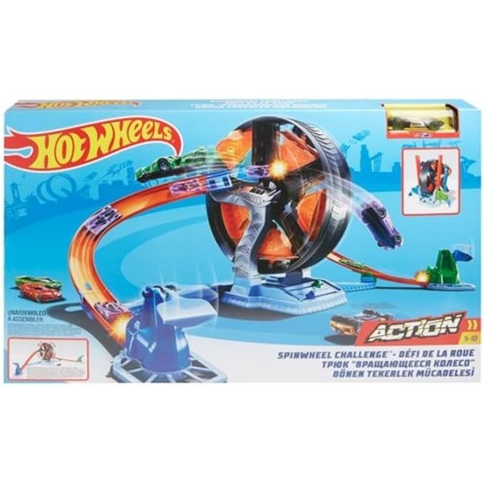 Pista e Acessório Hot Wheels - Competição Giratória Multicolorido Mattel