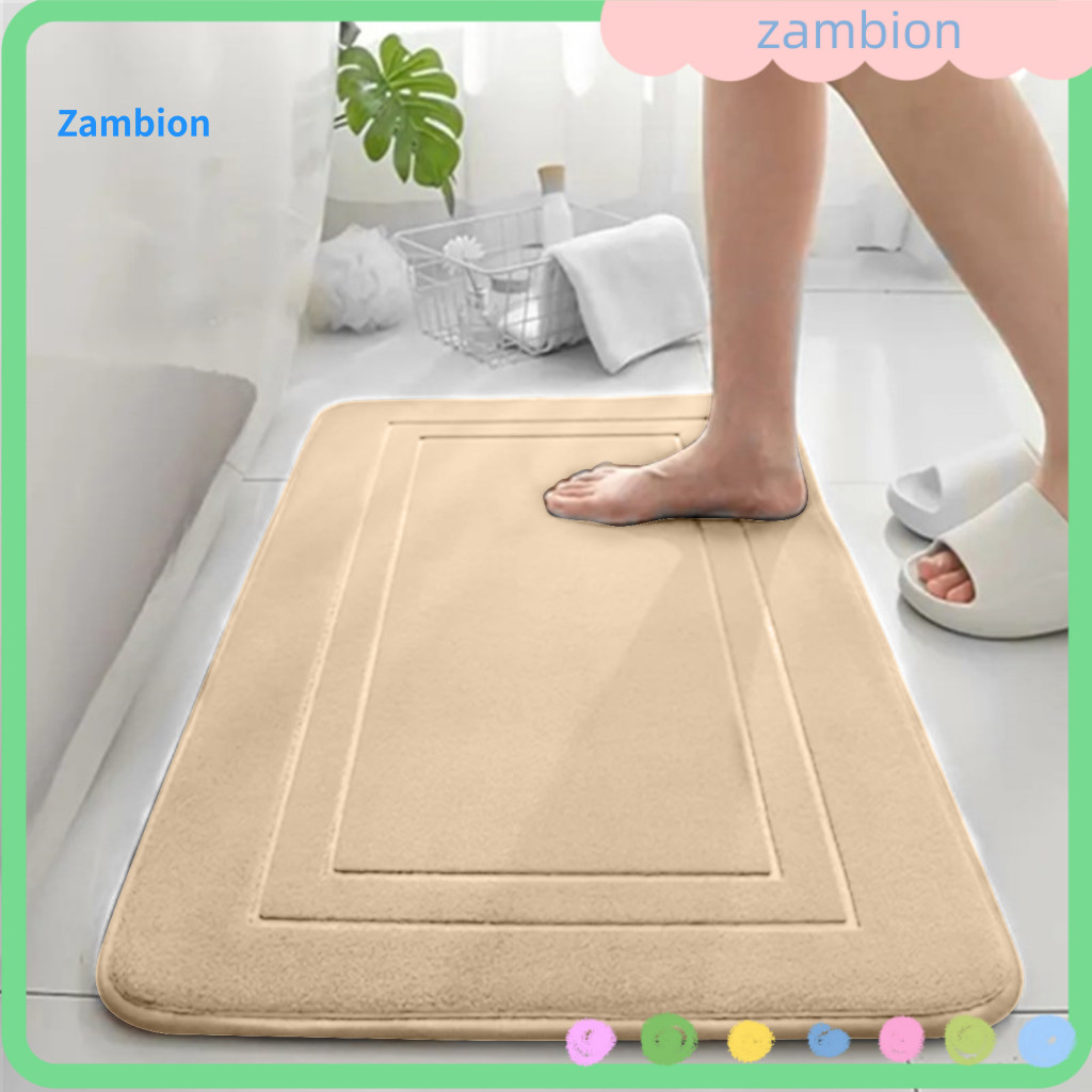 Quick-dry Bath Mat Anti-slip Bathroom Rug Soft Non-slip Memory Foam – Quick Dry Water Absorbent Machine Washable for S