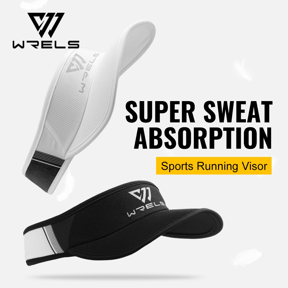 Wrels Running Empty Top Hat Sport Marathon Visor Cap Non-Slip Quick Dry Unissex #C03 Produtos da Marca