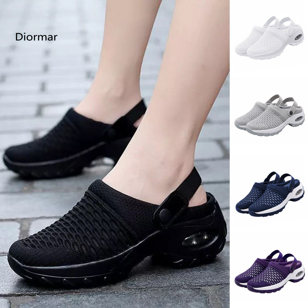 Mesh Water Shoes Breathable Women’s Sports with Air Cushion Non-slip Quick-dry Outdoor Running Sneakers for Comfort fo