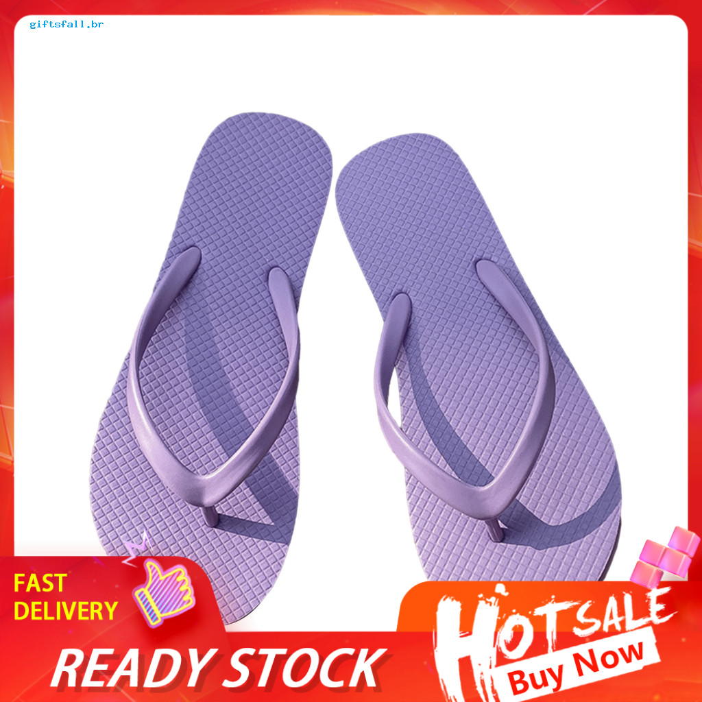 Pvc Flip Flops Thick and Comfortable Sandals Non-slip Quick Drying for Bathroom Beach Lightweight Clip Toe Summer Slippe