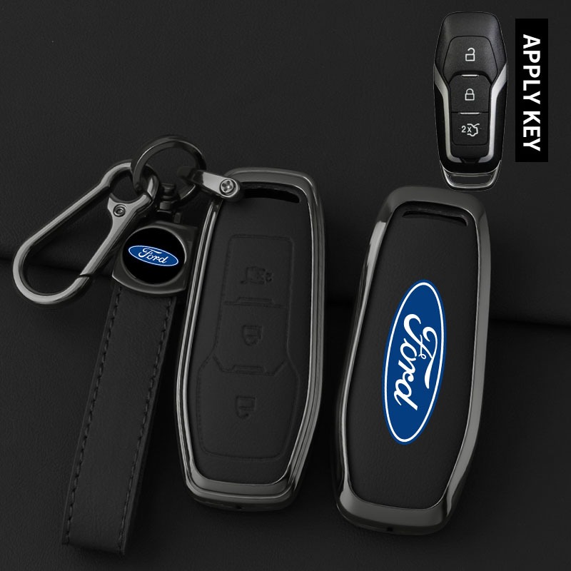 Moda Caso Chave Do Carro Capa Escudo Fob Para Ford Mondeo MK3 MK4 MK5 Kuga F150 Ranger Explorer Foco SMAX CMAX Mustang