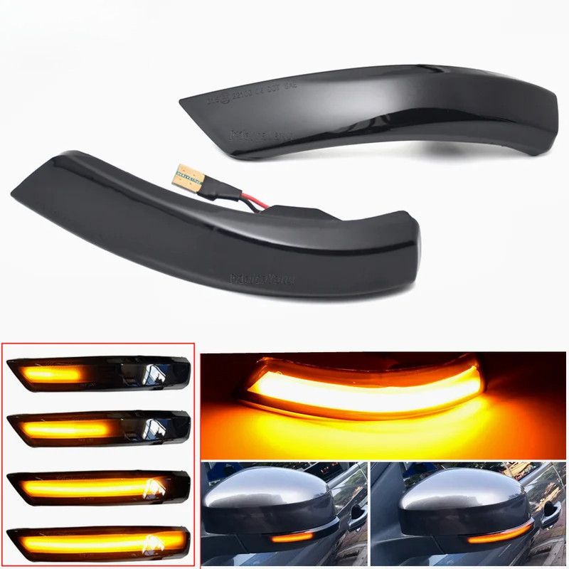 Para Ford Focus 2 MK2, Focus 3 MK3 3.5, Mondeo MK4, Luz de Sinalização Dinâmica EU, Indicador de Espelho Lateral, Lâmpad