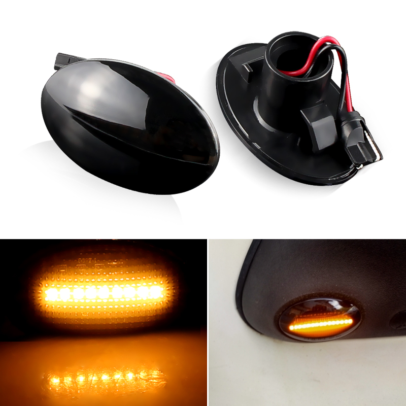 2pcs Sinal de Volta LED Luz Marcador Lateral Para Ford KA 1996-2008 Fiesta III IV MK3 MK4 Mondeo I MK1 Transit Tourneo