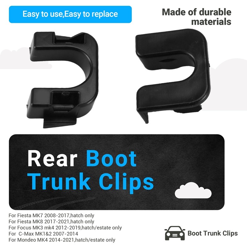 Bota Traseira Tronco Carga Capa Pacote Prateleira Clipes Suporte De Montagem Para Ford Focus MK3 3 Mondeo 4 MK4 Fiesta M