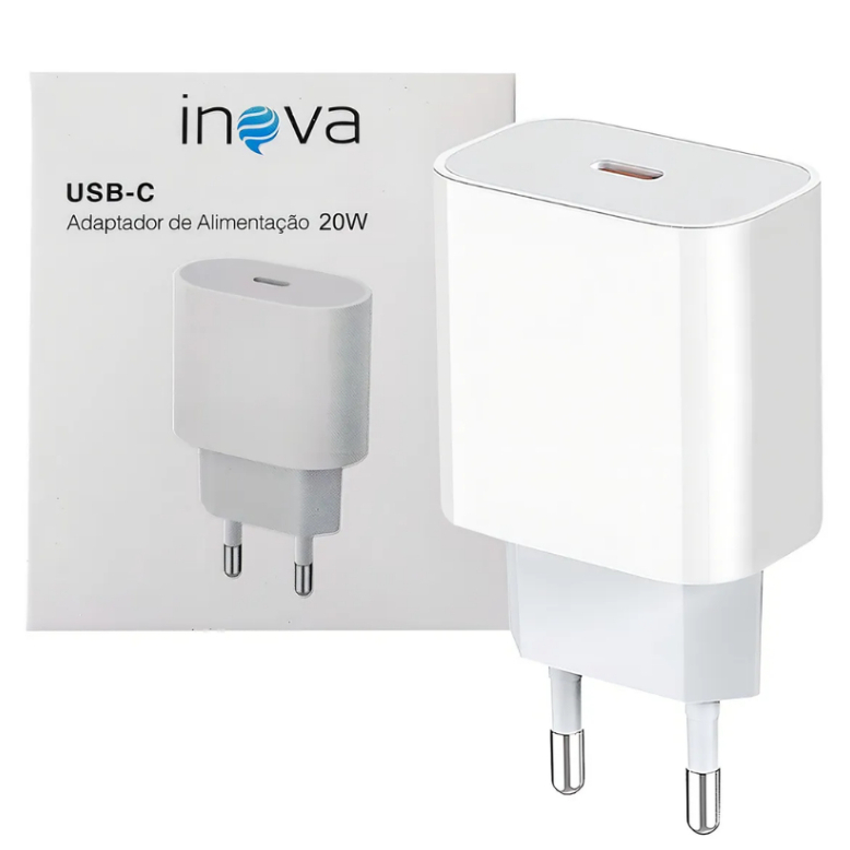Carregador Turbo Fonte 20W -  Compat´vel com iphone