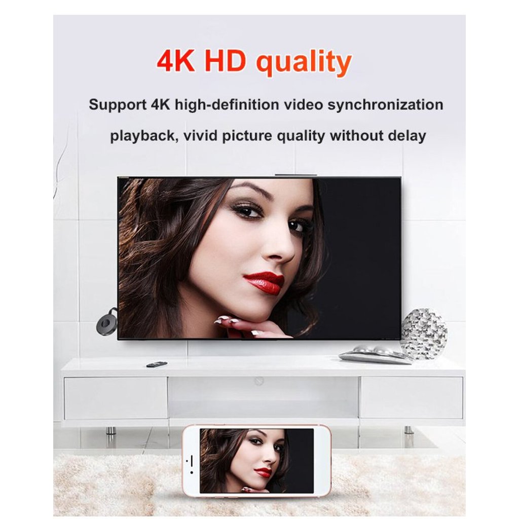 [Alta Definição Fácil] Wireless HDMI Screen Mirroring Adapter / Espelhamento/Smartphone//HDMI Projeção