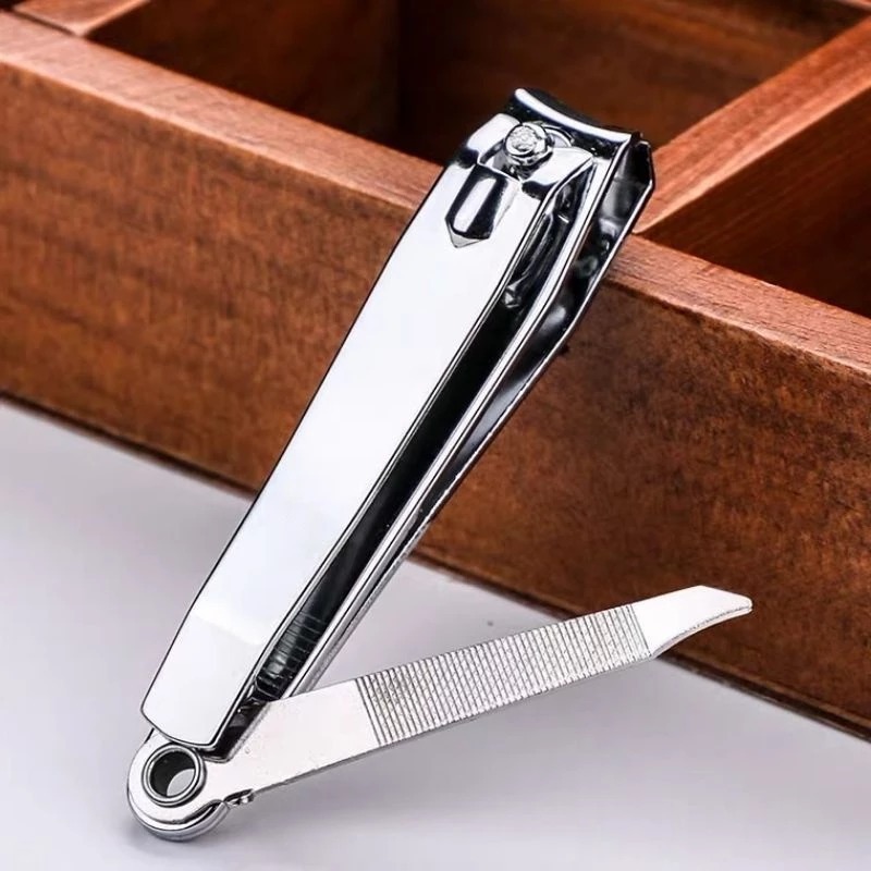 1/3/6unidades CORTADOR DE UNHA GRANDE com lixa Aço inox manicure pedicure