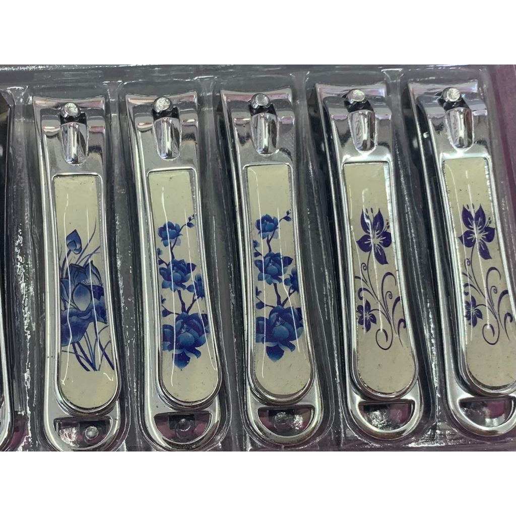 kit 6---12 Cortador de unha grande com lixa Aço inox manicure pedicure