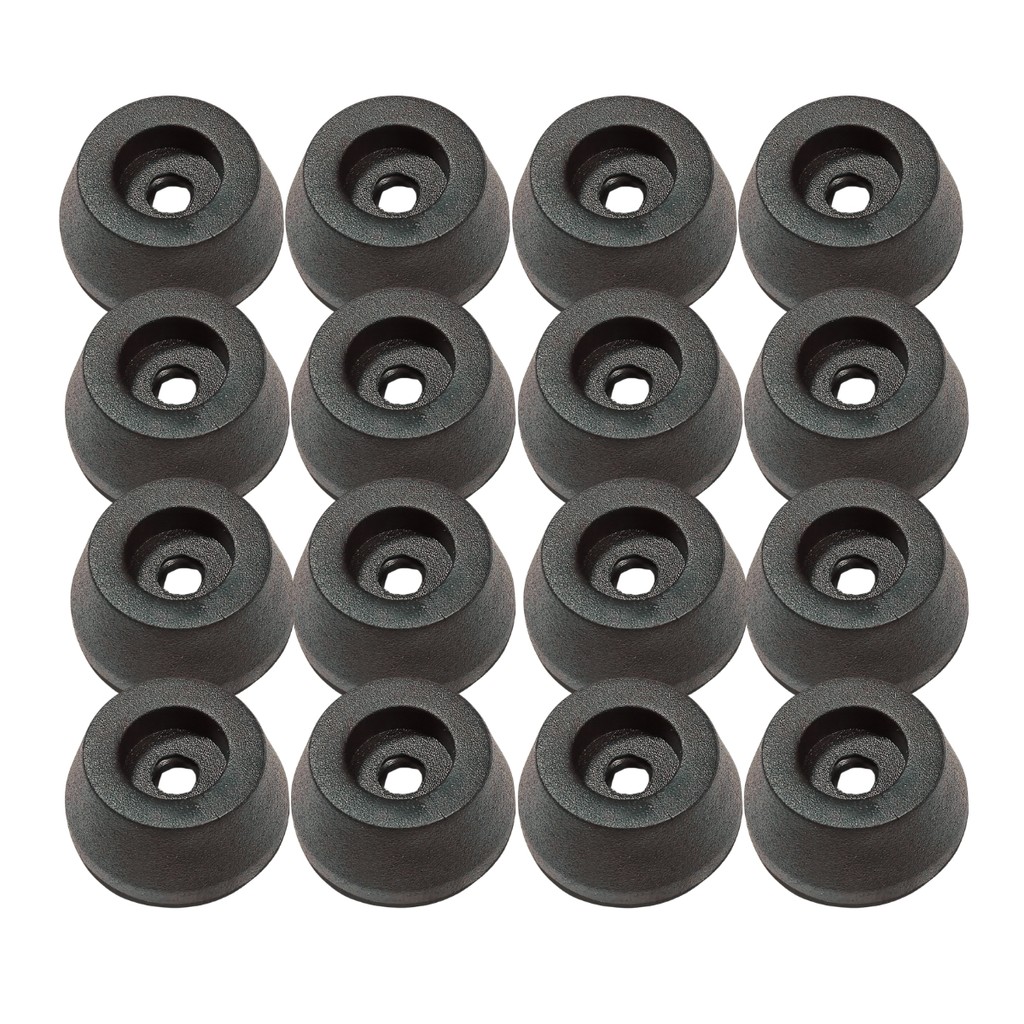 KIT 16 PEZINHOS D22 H10 PARA CAIXA ACÚSTICA PÉS PEQUENOS PARA CAIXA DE SOM