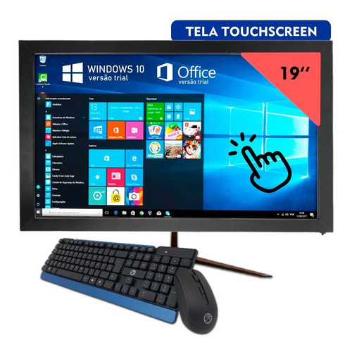 All In One Pc I5 8gb Ram 240gb Ssd Wifi Tela 19' Touchscreen