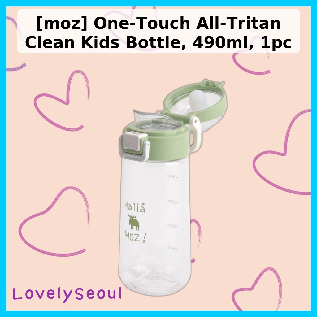 [moz] Garrafa Infantil One-Touch All-Tritan Clean , 490ml , 1 Unidade/Coreana/Design Com Um Toque Da LovelySeoul