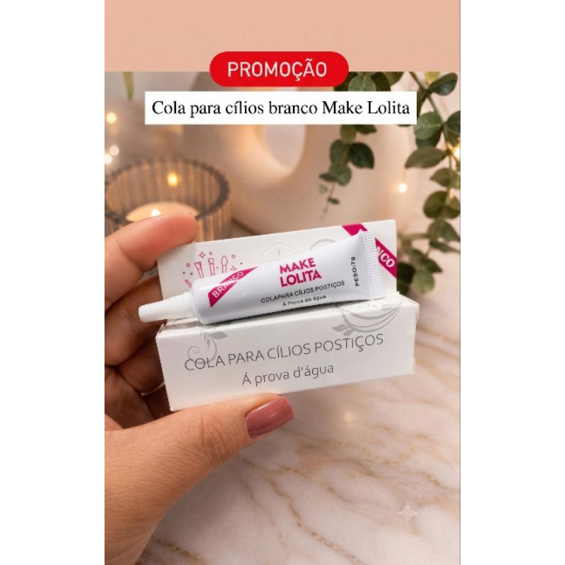 Cola para Cílios Make Lolita – Fixação Forte, Secagem Rápida e Longa Duração