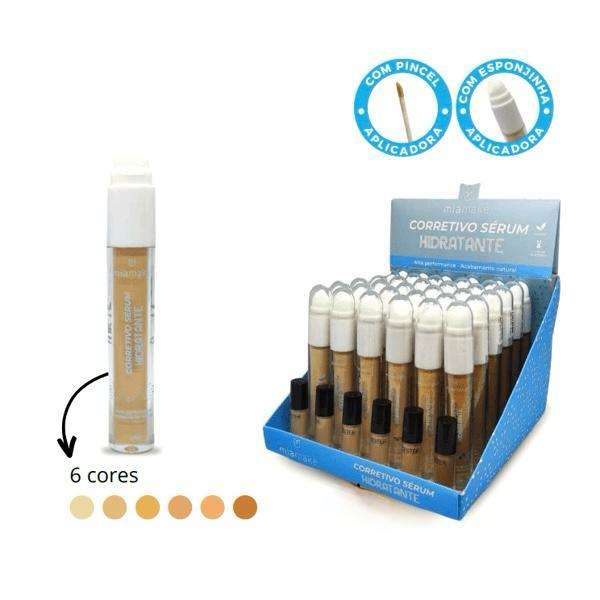 Corretivo Liquido Serum Mia Make Alta Cobertura Hidratante Maquiagem Rosto