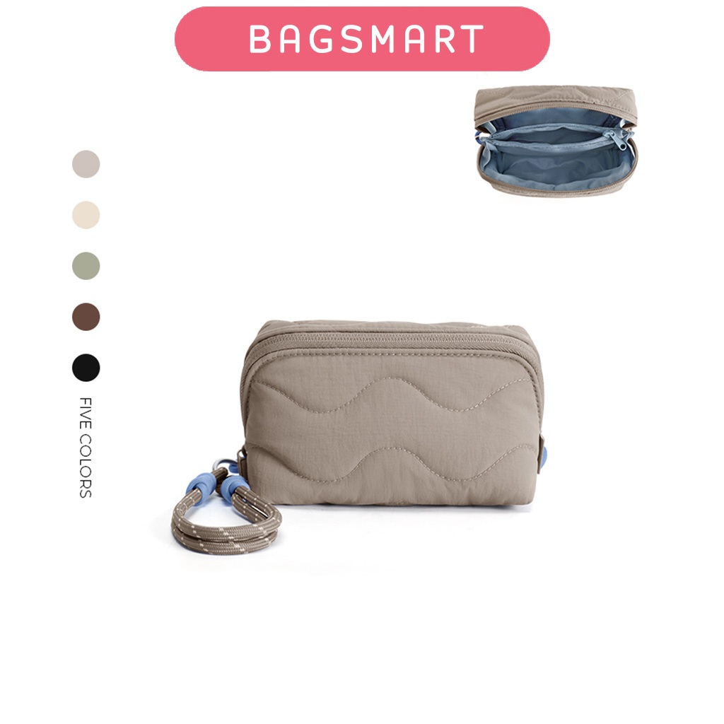 BAGSMART SOUND Acessório Bolsa Carteira Porta-Cartões Largo Com Alça De Pulso Destacável Para Viagens Diárias