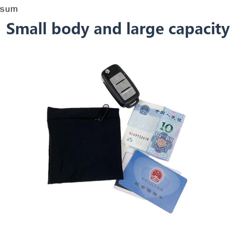 [sum] 1 Peça Bolsa De Corrida Com Zíper Carteira De Pulso Leve Para Cartão Chave De Telefone Faixa De Suor Academia Fitn
