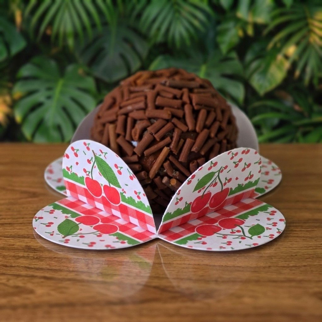 100 Forminhas para doces de 3cm CEREJINHA - CEREJA brigadeiro docinhos kit festa mimos personalizadas