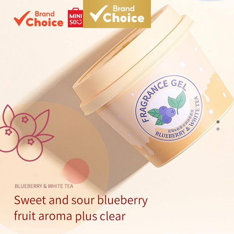 MINISO  Série de aroma de sorvete - bálsamo de blueberry doce e chá branco 9,3cm x 7,4cm