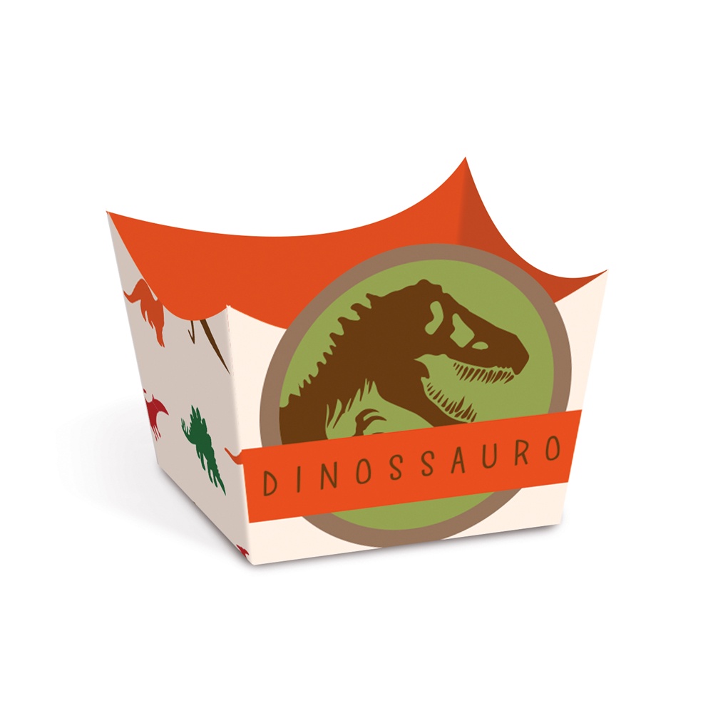Decoração Mundo Dos Dinossauros / FORMINHA PARA DOCE C/24 UN Tam: 3cm x 3cm x 2cm 28610441