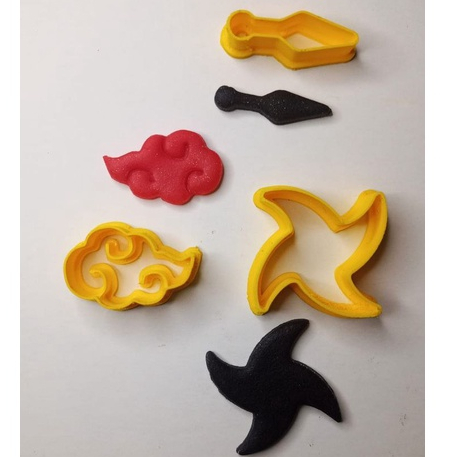 Cortador Kit Naruto 3cm Para Confeitaria e Doces