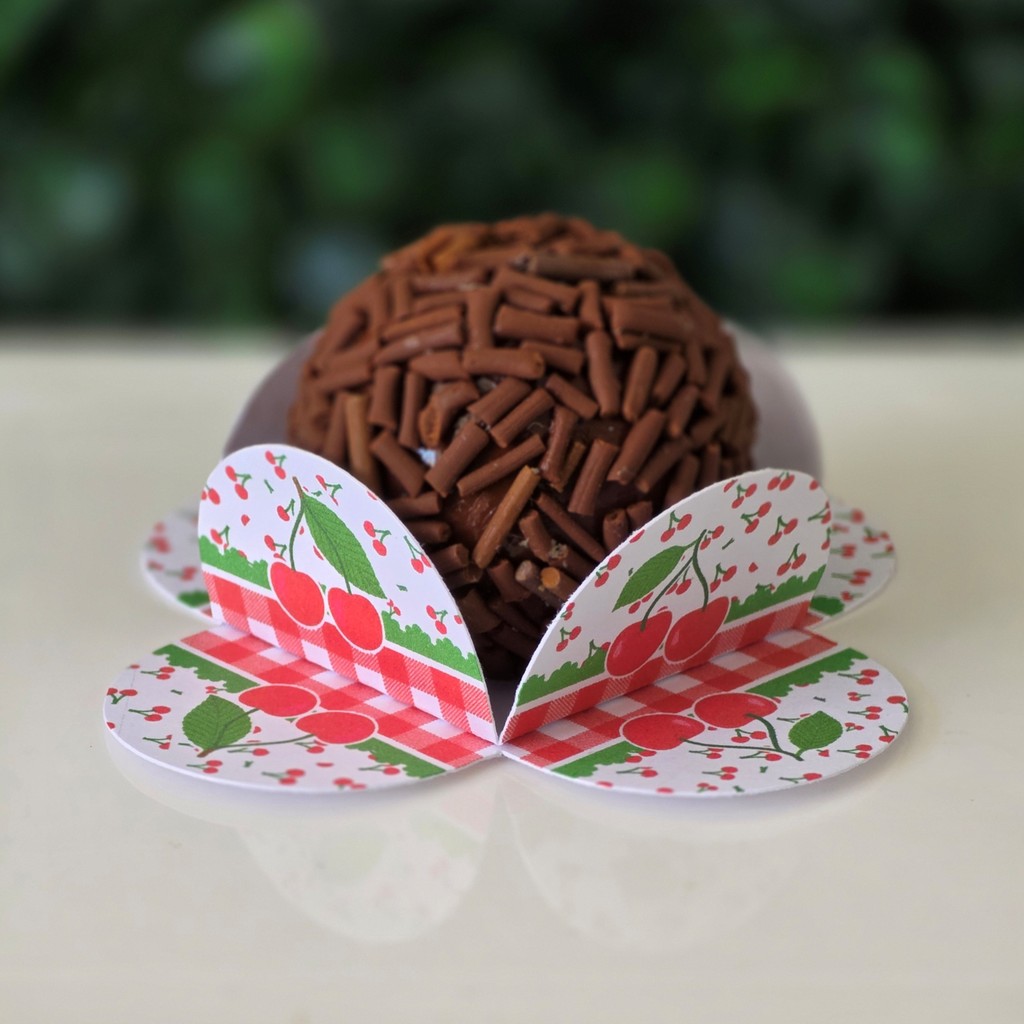 100 Forminhas para doces de 3cm CEREJINHA - CEREJA brigadeiro docinhos kit festa lembrancinhas mimos personalizadas