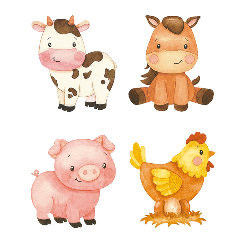 Aplique Litoarte APM3-344 3cm Doce Fazendinha Animais