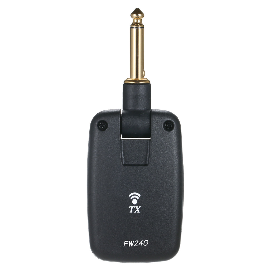 FW-24G Sistema Sem Fio De Guitarra Recarregável Captador Transmissor E Receptor Conjunto 2.4G ISM Frequência Pick Up Par