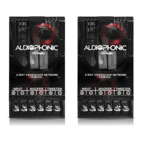 Par Crossover Audiophonic Club Kc 6.3 2 Vias Divisor de Frequências