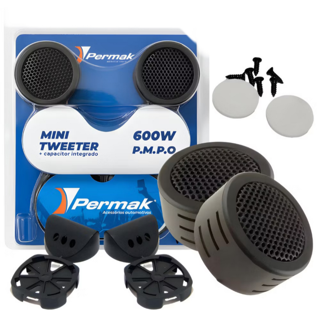 Mini Tweeter De Alta Frequência 600w Painel Porta Coluna Par