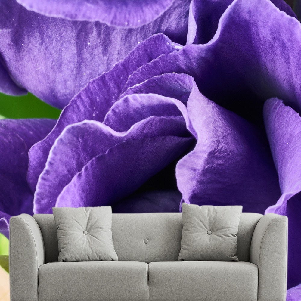 Papel de Parede Flor Rosa Floral Roxo Natureza Sala Painel - 227pc