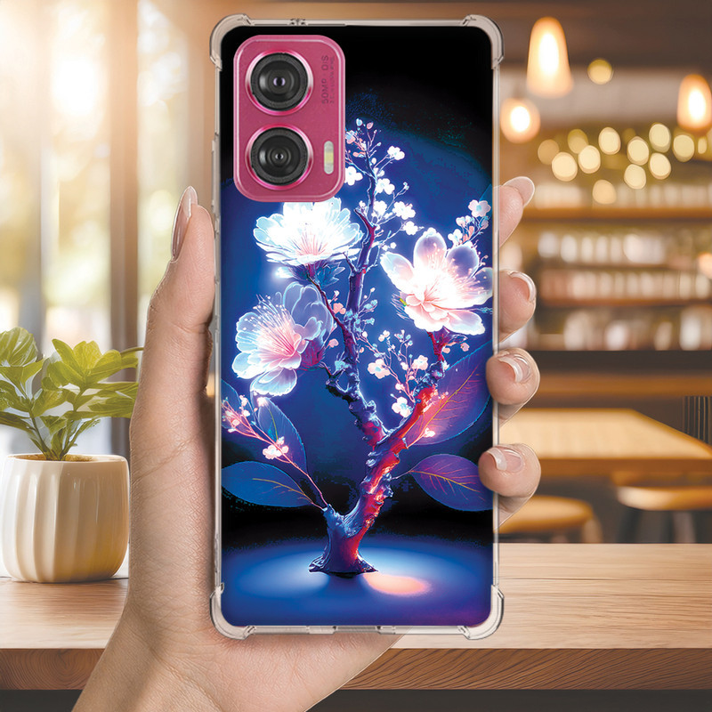 Capa Capinha MOTO G75 G73 G71 G62 G60S G60 G55 G54 G52 G50 G42 Anti-impacto Personalizada natureza FLOR COLORS (4212)