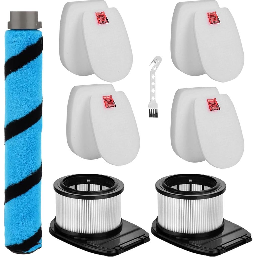 Acessórios de Filtro HEPA e Escova Rotativa Compatíveis com o Aspirador Sem Fio Shark IZ662H Vertex Pro Lightweight Duo