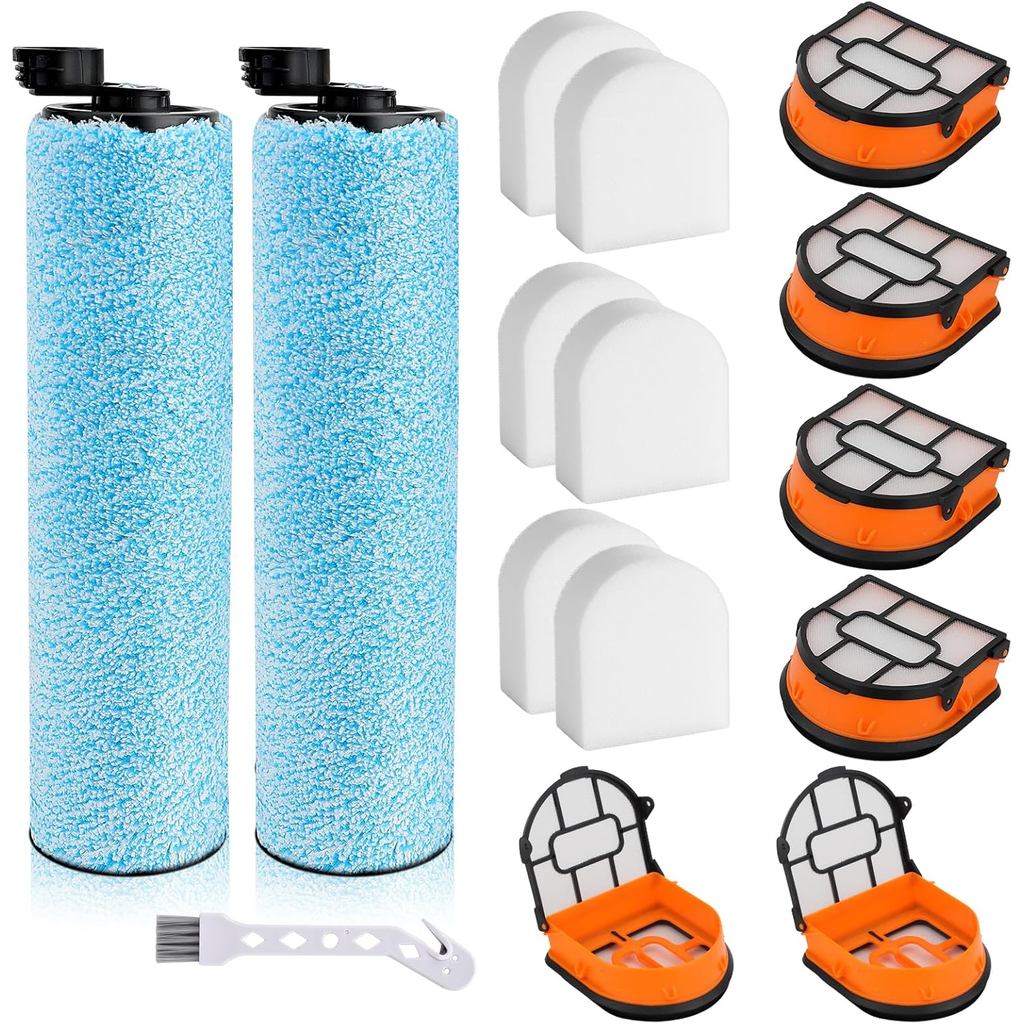 Kit de Filtros e Escova Rotativa WD161 para Aspirador Shark HydroVac MessMaster AW261 WD160 WD261, Peça de Substituição,