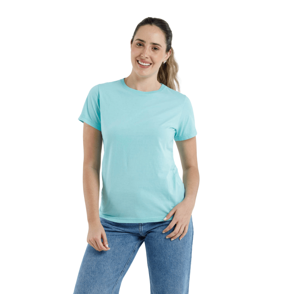 Camiseta Feminina Básica Algodão Gola  Casual Conforto