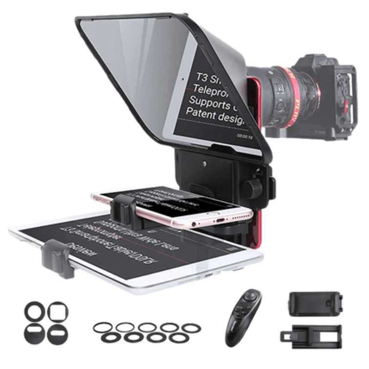 Teleprompter Portátil 11' Desview T3 - Celular Tablet Câmera