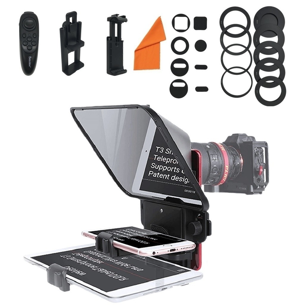 Teleprompter Portátil 11' Desview T3 para SmartPhones, Tablets e Câmeras S