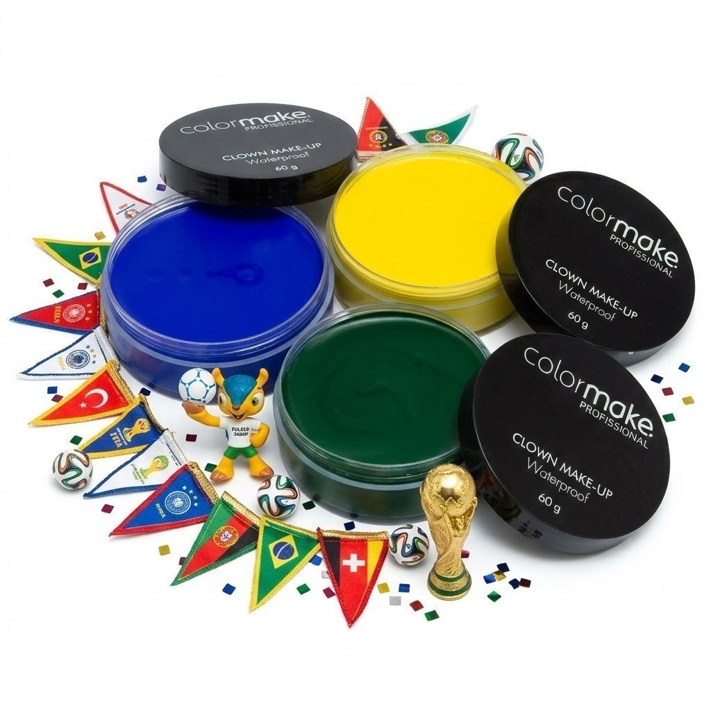 Kit 3 Bases Creme Colormake Clown Makeup 60g Envio Imediato