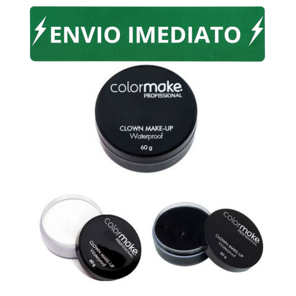 Base Maquiagem Clown Makeup Profissional 60g para Carnaval ,festa e maquiagem artistica Colormake