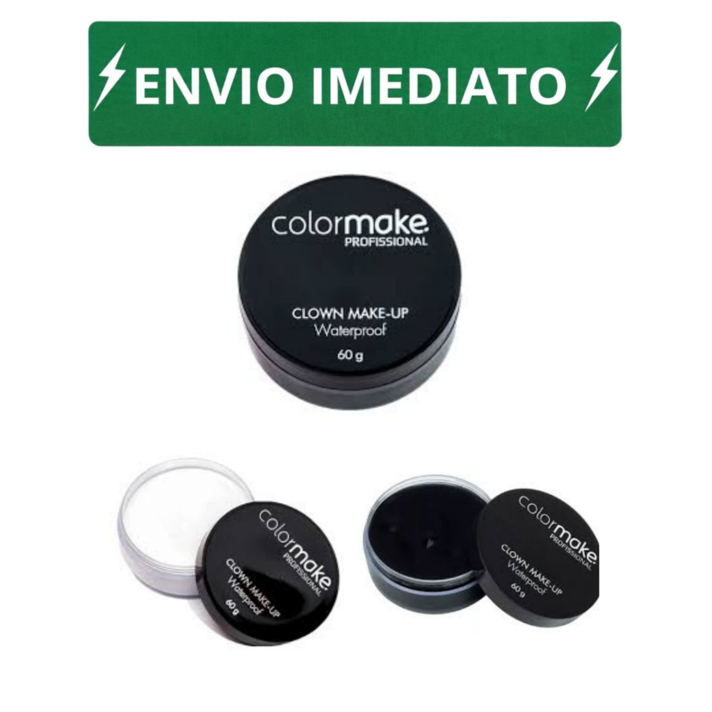 Base Maquiagem Clown Makeup Profissional 60g para Carnaval ,festa e maquiagem artistica Colormake - ENVIO IMEDIATO