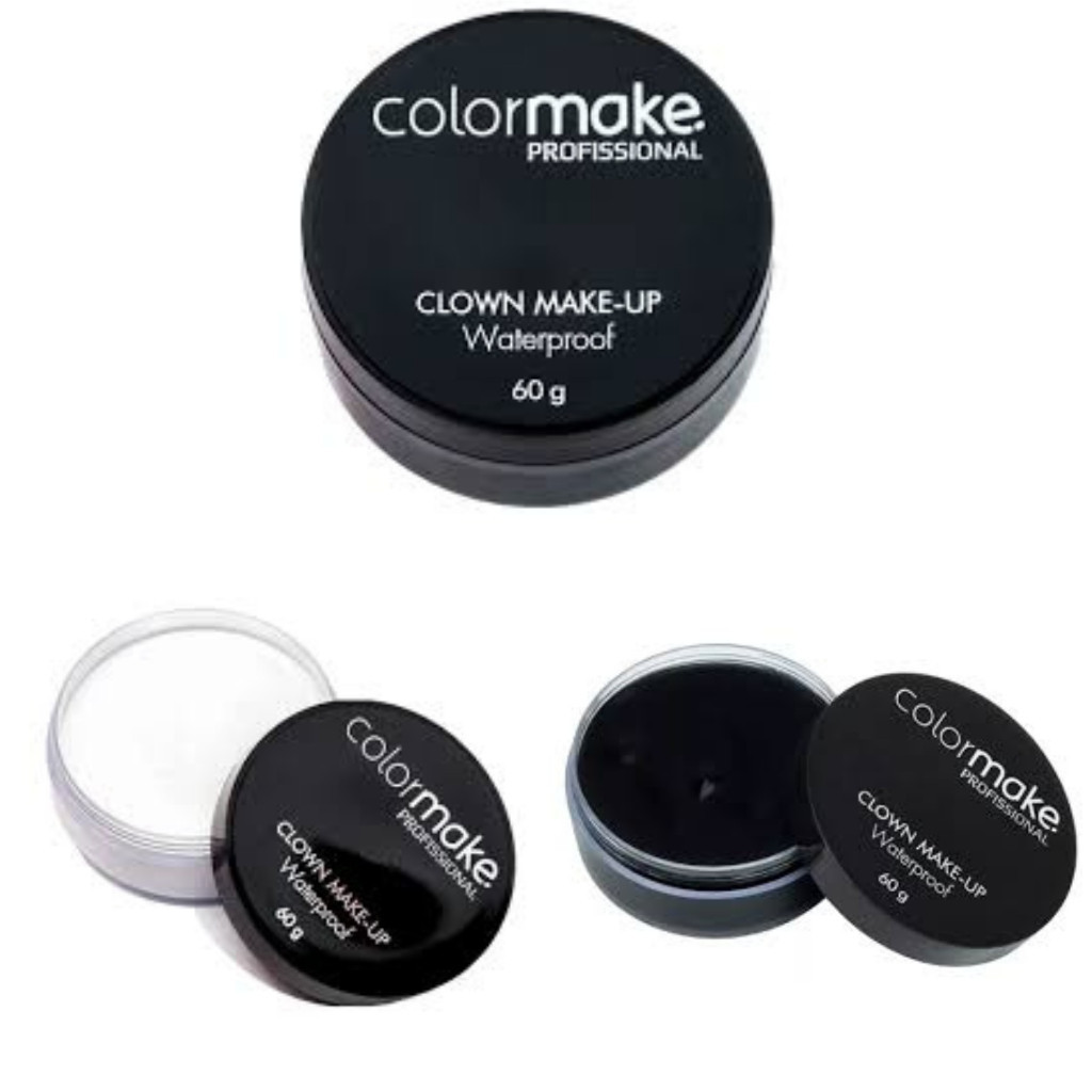 Base Maquiagem Clown Makeup Profissional 60g para Carnaval festa e maquiagem artística Colormake