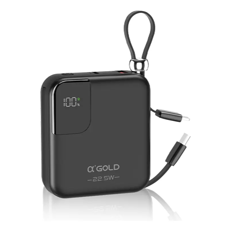 Carregador Portátil Power Bank 10.000mah Universal Display Cor Preta