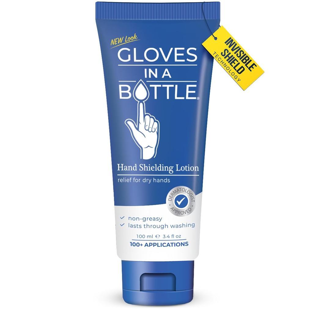 Gloves In A Bottle Psoriasis Eczema Relief Hand Lotion Travel Size - Shielding Lotion for Women, Men, 6 months old or ol