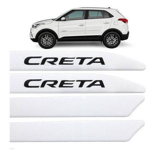 Jogo Friso Lateral Creta 2017 2018 2019 2020 Branco Polar