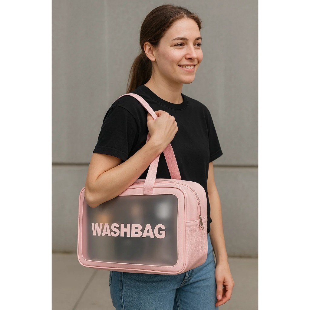 Necessaire Bolsa Maquiagem Viagem Leva Escova Creme Perfume Mochila Desodorante Batom Base Toalha