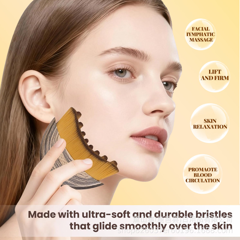 [Chống Nhăn Hiệu Quả] Firming and contouring facial brush, lymphatic drainage massage brush, lifting and anti-wrinkle fa