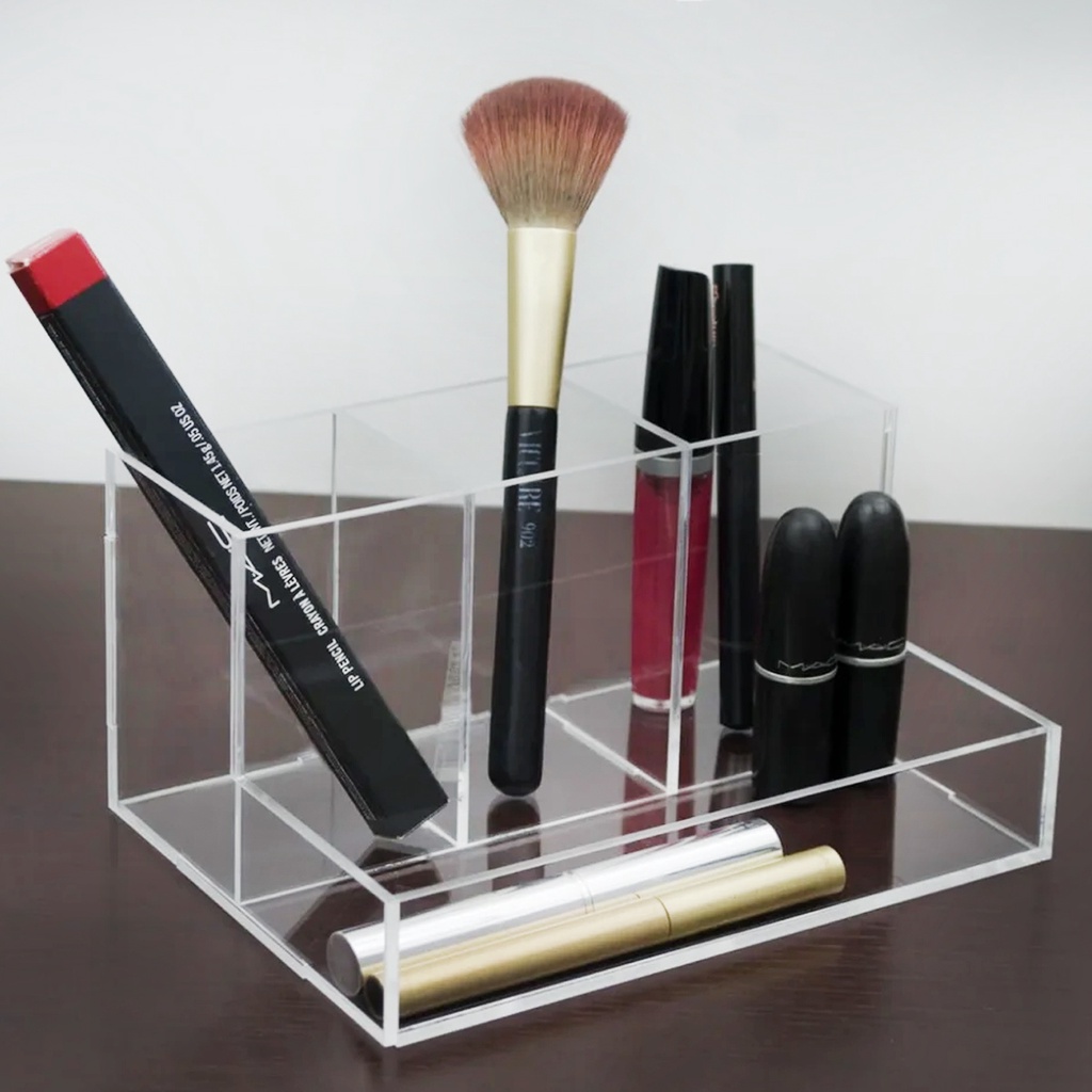 Organizador de Maquiagem Pincéis Lápis Brush Multifuncional Mesa Escritório Cozinha Banheiro Casa Home Suporte Makeup